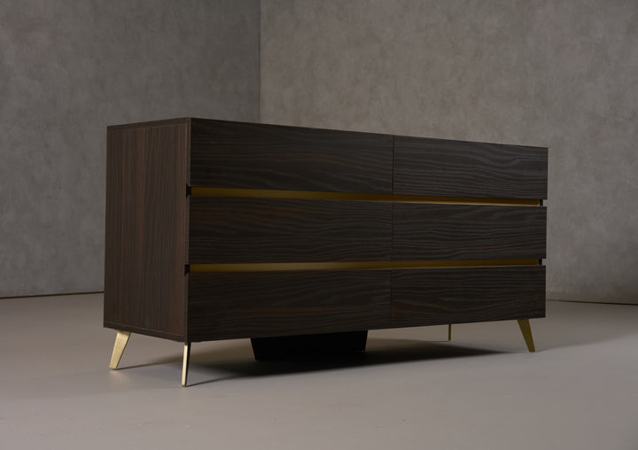 Velondra - Modern Eucalypto + Marble Dresser