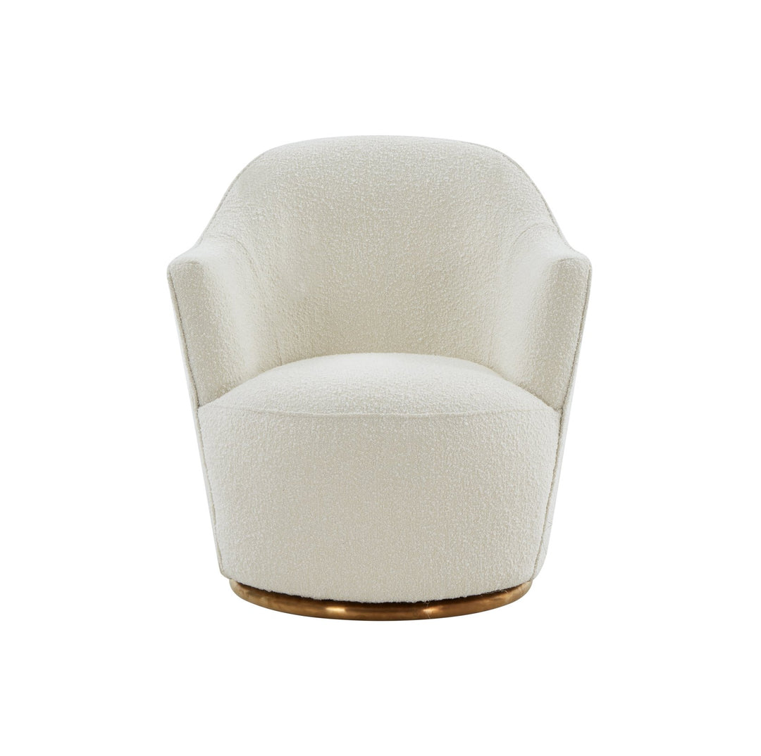 Vera  Modern Sherpa Swivel Accent Chair