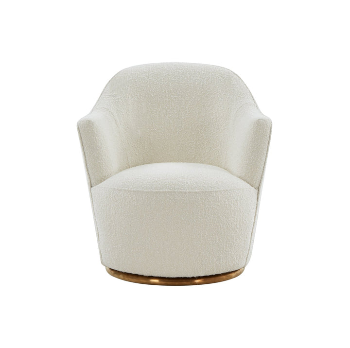 Vera  Modern Sherpa Swivel Accent Chair