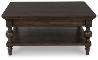 Veramond Coffee Table - Dark Brown Cocktail Table modern furniture Contempo Furniture