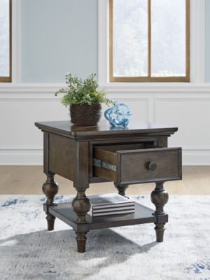 Veramond End Table - Dark Brown End Table modern furniture Contempo Furniture