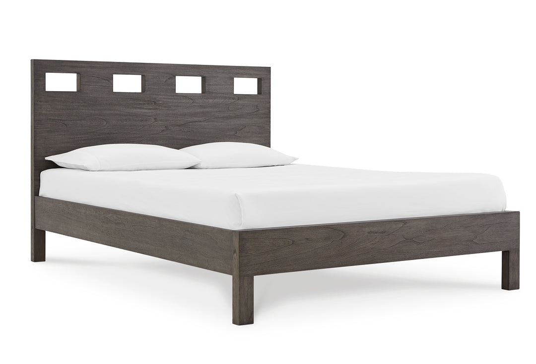 Modus Furniture Rvgxj4 Riva Wood Bed In Sharkskin