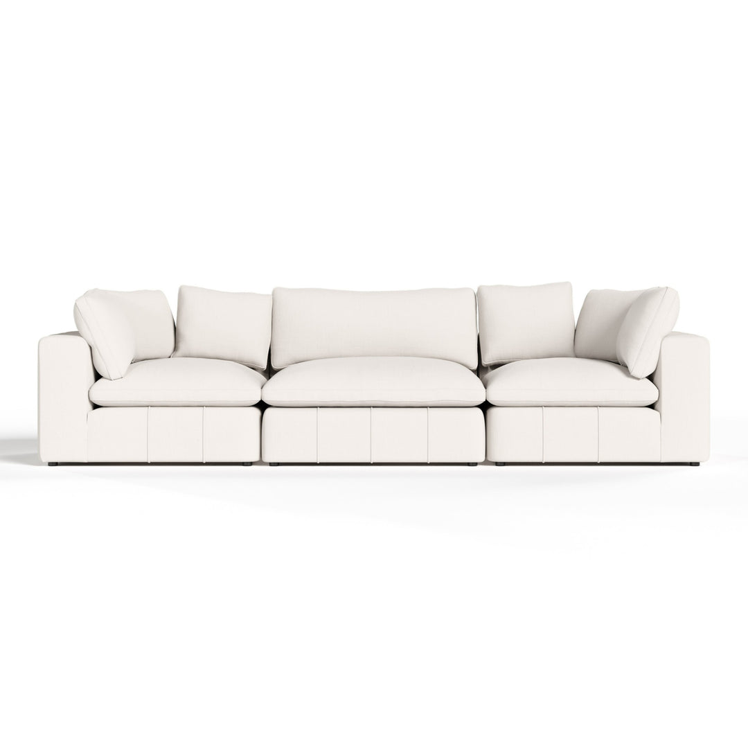 Vicki - Modern Off-White Fabric Modular Sectional