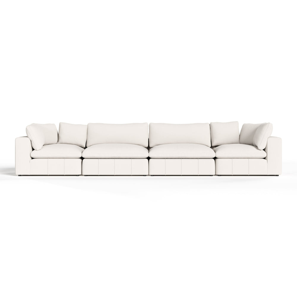 Vicki - Modern Off-White Fabric Modular Sectional - View 12