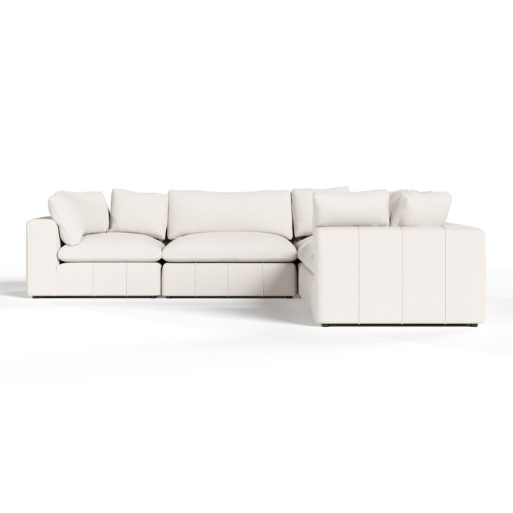 Vicki - Modern Off-White Fabric Modular Sectional