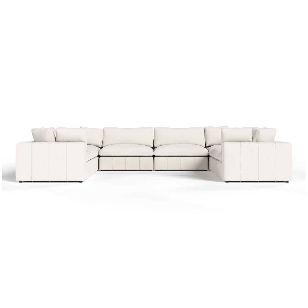 Vicki - Modern Off-White Fabric Modular Sectional