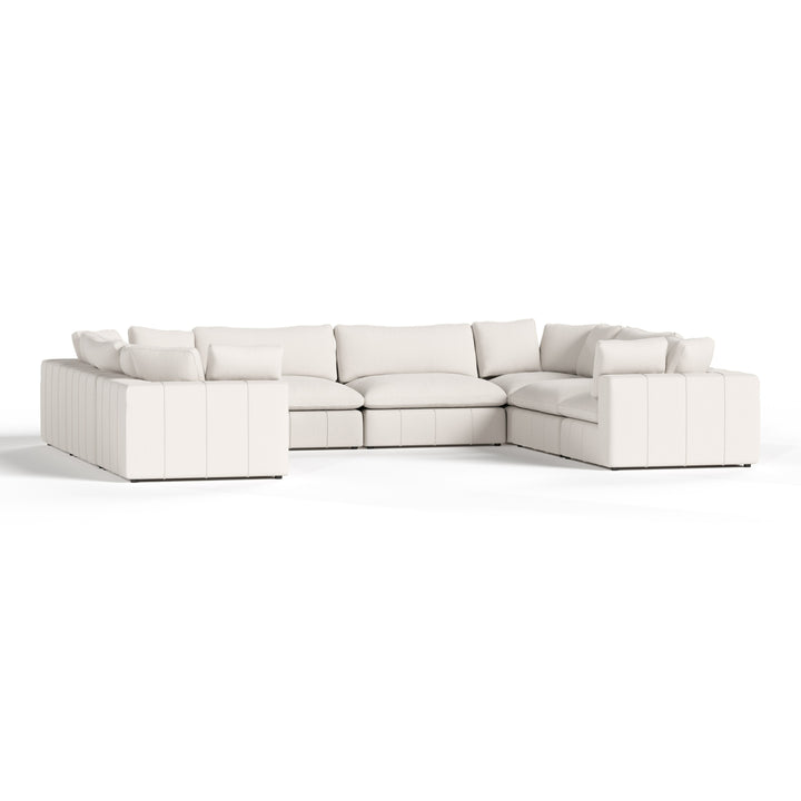 Vicki - Modern Off-White Fabric Modular Sectional