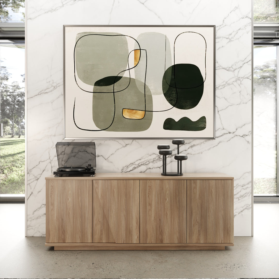 Victoria - Italian Modern Walnut Caracalla Buffet