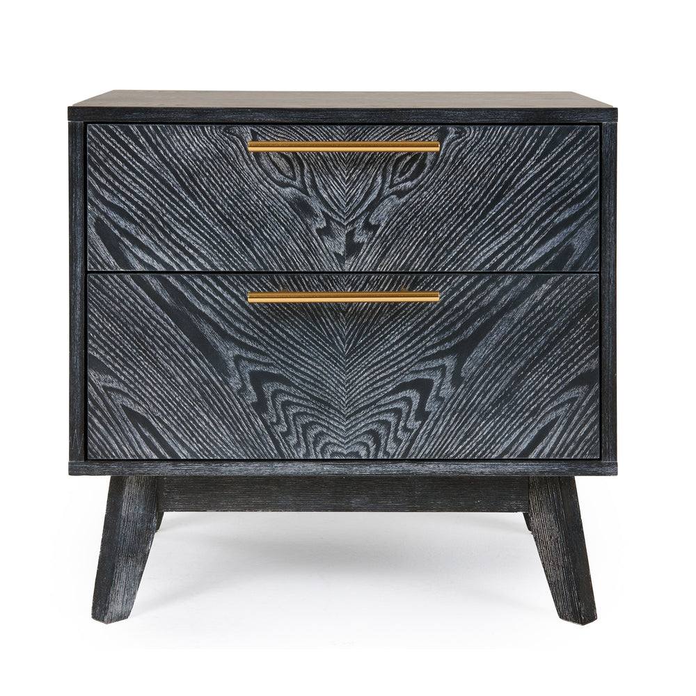 Diana - Modern Grey Ash Nightstand - View 4