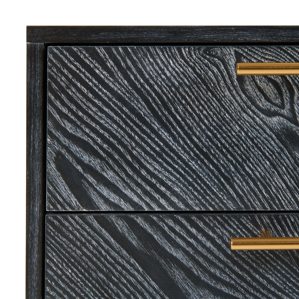 Diana - Modern Grey Ash Nightstand - View 9