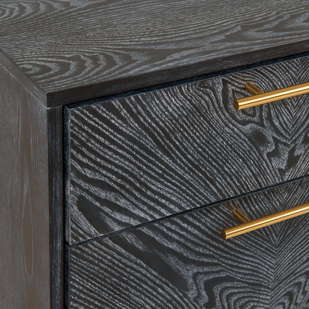 Diana - Modern Grey Ash Nightstand - View 10