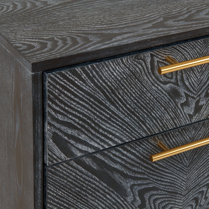 Diana - Modern Grey Ash Nightstand - View 10