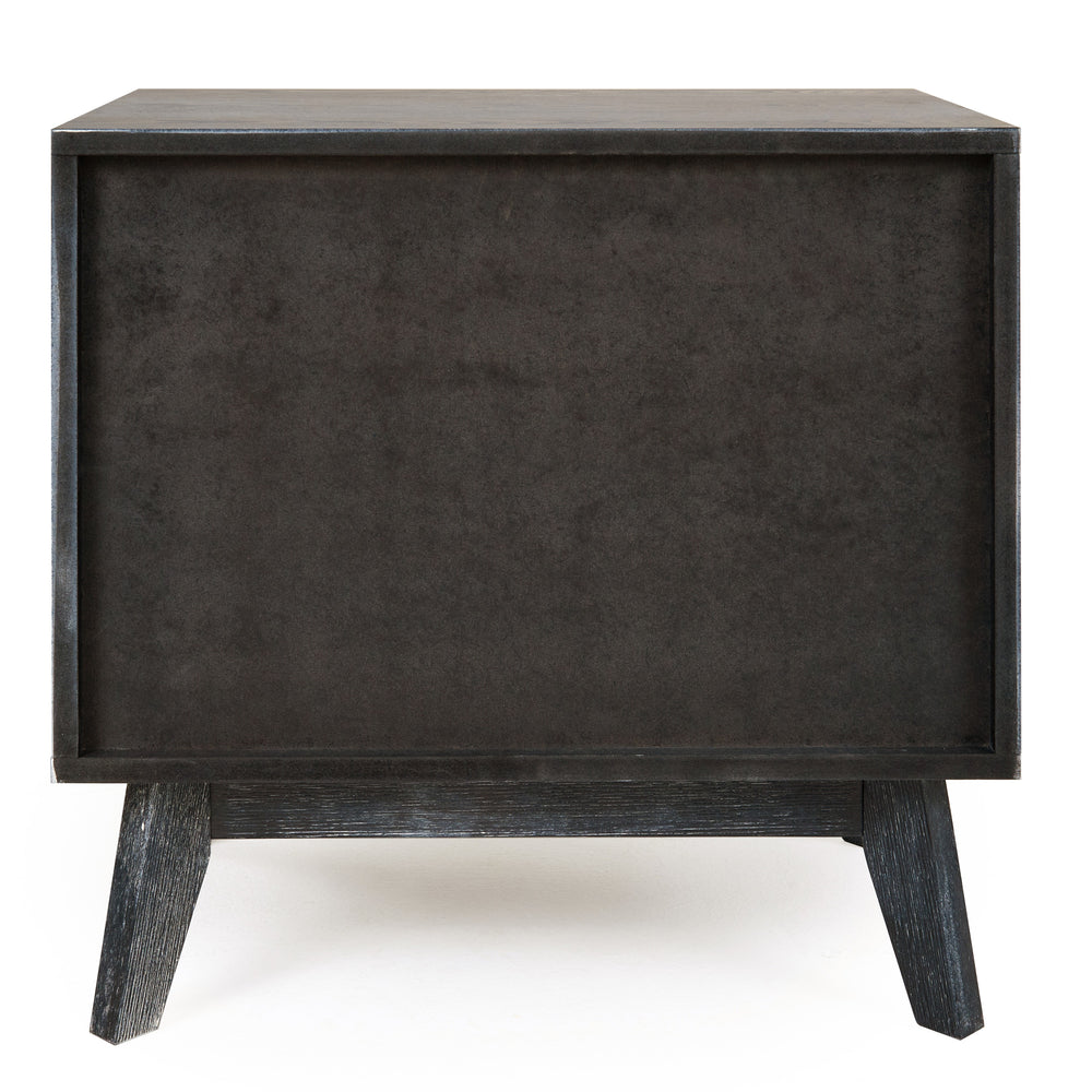Diana - Modern Grey Ash Nightstand - View 6