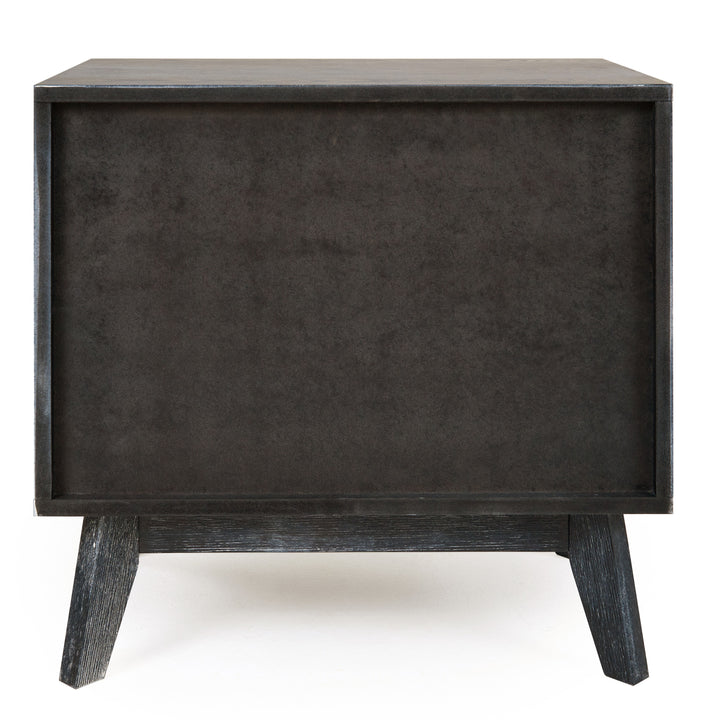 Diana - Modern Grey Ash Nightstand - View 6