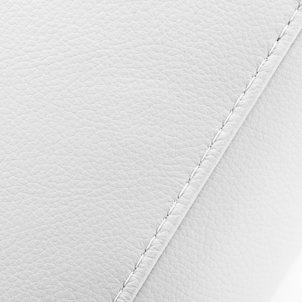 Villeneuve - Modern White Italian Leather Sectional Sofa