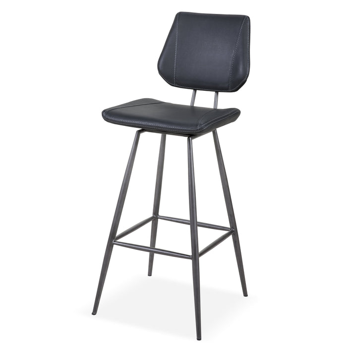 Vinson Modern Swivel Bar Stool in Cobalt (Set of 2) Bar Stool modern furniture Contempo Furniture