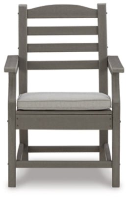Visola Arm Chair with Cushion (Set of 2) - Gray Chair Set modern furniture Contempo Furniture