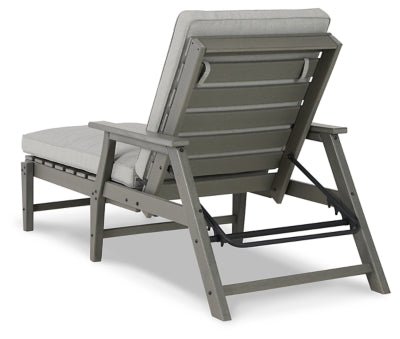 Visola Chaise Lounge with Cushion - Gray Lounge Chair modern furniture Contempo Furniture