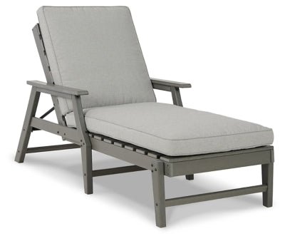 Visola Chaise Lounge with Cushion - Gray Lounge Chair modern furniture Contempo Furniture