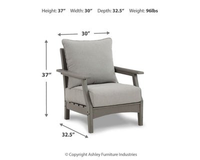 Visola Lounge Chair with Cushion (Set of 2) - Gray Chair Set modern furniture Contempo Furniture
