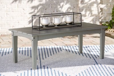 Visola Outdoor Coffee Table - Gray Coffee Table modern furniture Contempo Furniture