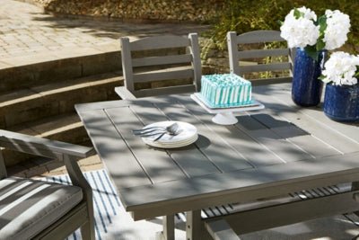Visola Outdoor Dining Table - Gray Dining Table modern furniture Contempo Furniture