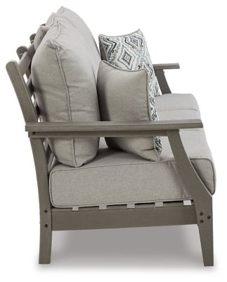 Visola Outdoor Sofa with Cushion - Gray Outdoor Seating modern furniture Contempo Furniture