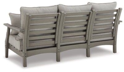 Visola Outdoor Sofa with Cushion - Gray Outdoor Seating modern furniture Contempo Furniture