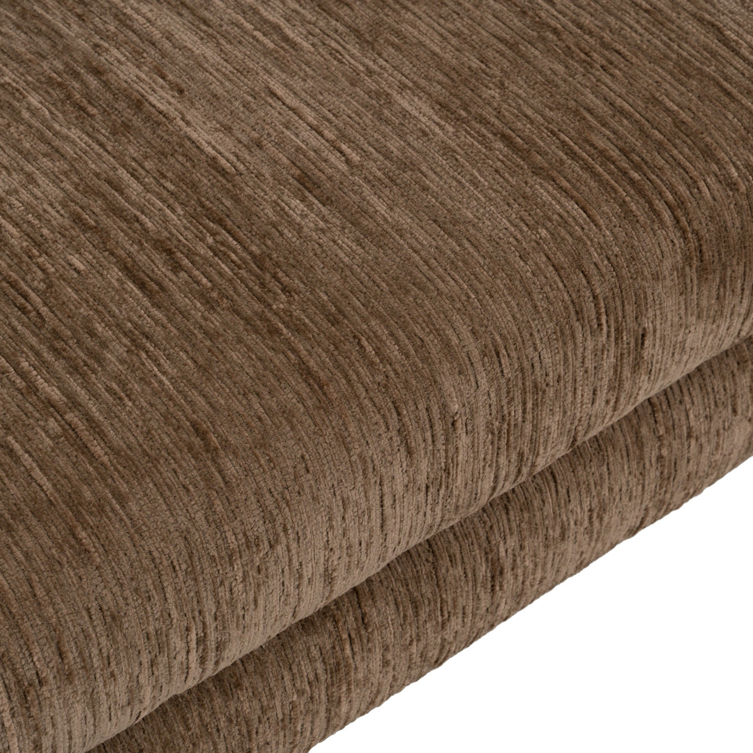 Voight - Contemporary Brown Fabric Sofa