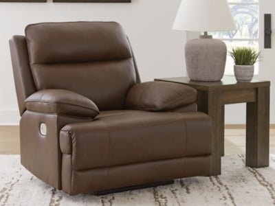 VonRyan Power Recliner - Dark Brown Reclining Chair modern furniture Contempo Furniture