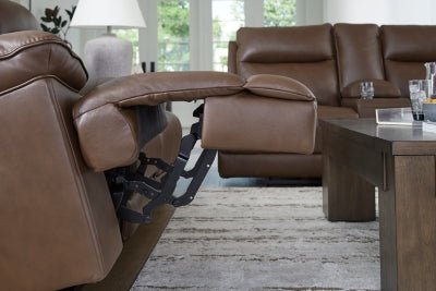 VonRyan Power Reclining Loveseat - Dark Brown Reclining Loveseat modern furniture Contempo Furniture