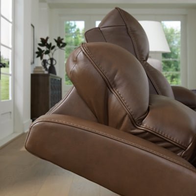 VonRyan Power Reclining Loveseat - Dark Brown Reclining Loveseat modern furniture Contempo Furniture