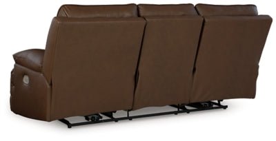 VonRyan Power Reclining Sofa - Dark Brown Reclining Sofa modern furniture Contempo Furniture