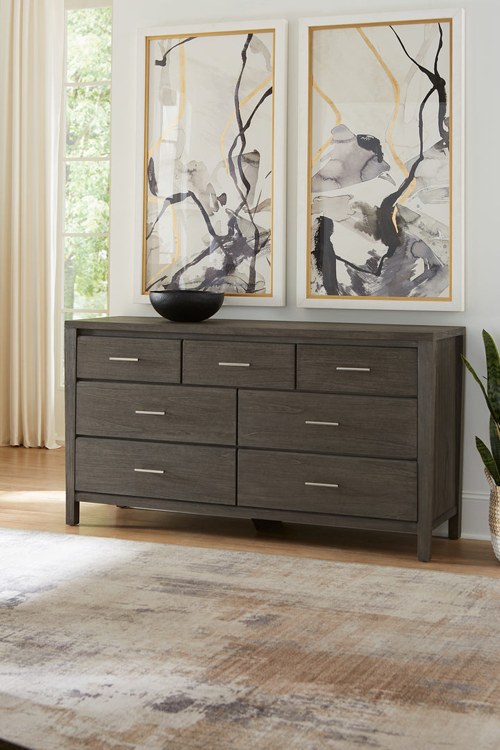 Modus Furniture Nvgx82A Nevis Seven Drawer Dresser In Sharkskin 2024