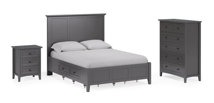 Modus Furniture Pnrb84A Grace Five Drawer Chest In Raven Black 2024