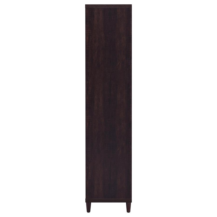 Wadeline - 2 Door Tall Accent Storage Cabinet - Rustic Tobacco Accent Cabinet modern furniture Contempo Furniture