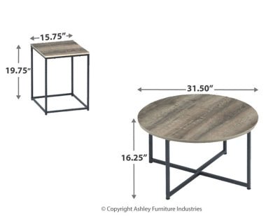 Wadeworth Table (Set of 3) - Beige Table Set modern furniture Contempo Furniture