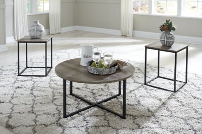 Wadeworth Table (Set of 3) - Beige Table Set modern furniture Contempo Furniture