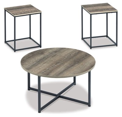 Wadeworth Table (Set of 3) - Beige Table Set modern furniture Contempo Furniture