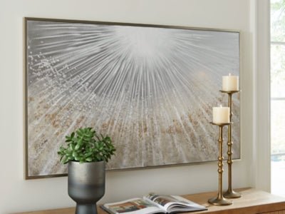 Waldard Wall Art - Gray Canvas Art modern furniture Contempo Furniture