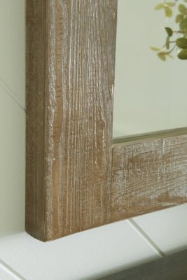 Waltleigh Accent Mirror - Dark Brown Accent Mirror modern furniture Contempo Furniture