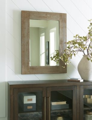 Waltleigh Accent Mirror - Dark Brown Accent Mirror modern furniture Contempo Furniture