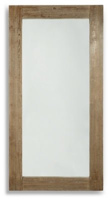 Waltleigh Floor Mirror - Dark Brown Floor Mirror modern furniture Contempo Furniture
