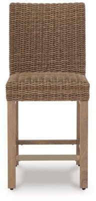 Walton Bridge Outdoor Bar Stool (Set of 2) - Light Brown Stool Set modern furniture Contempo Furniture