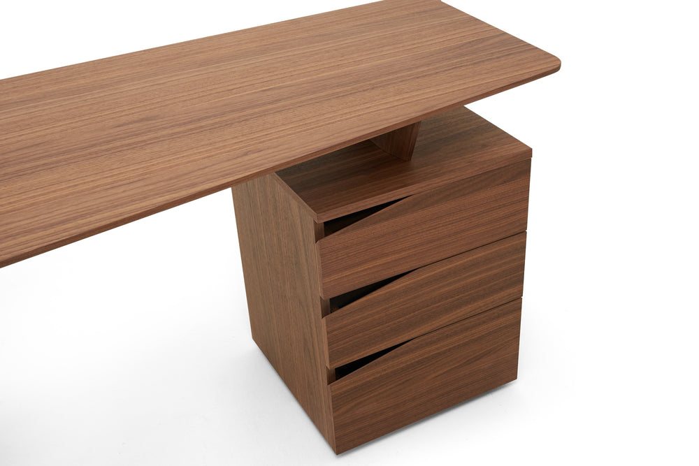 Walton- Modern Walnut Desk - View 5