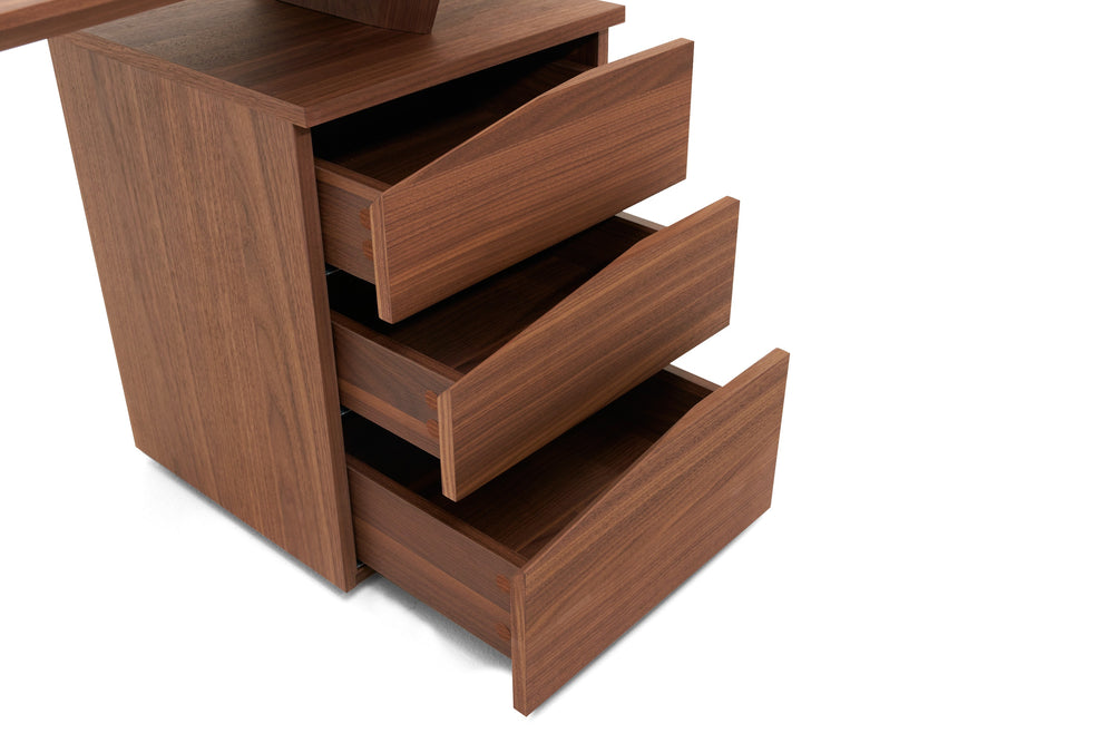 Walton- Modern Walnut Desk - View 4