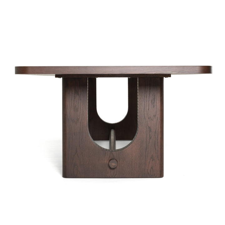 Walz - Modern Brown Oak Rectangular Dining Table