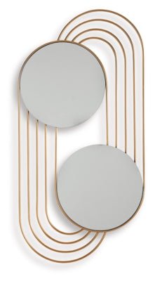 Warrenley Accent Mirror - Gold Accent Mirror modern furniture Contempo Furniture
