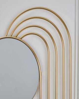 Warrenley Accent Mirror - Gold Accent Mirror modern furniture Contempo Furniture