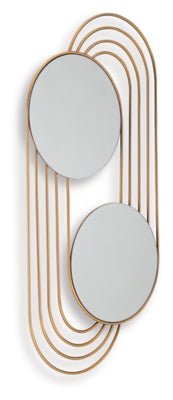 Warrenley Accent Mirror - Gold Accent Mirror modern furniture Contempo Furniture